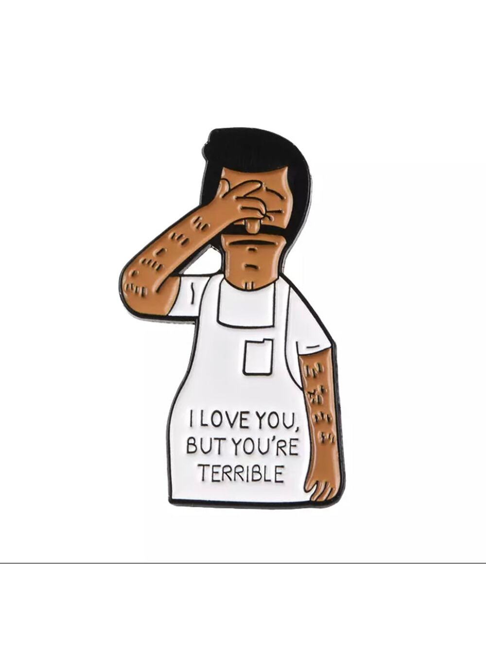 Love You Bob's Burgers Bob Belcher Enamel Pins 142